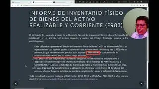 Informe de inventario fisico F983