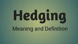 Hedging-Definition Meaning