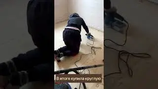 Шлифовка деревянного пола эксцентриковой машинкой