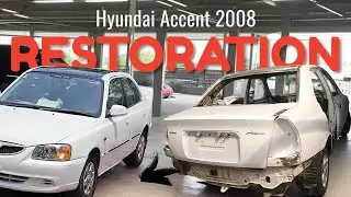 Hyundai Accent Full Body Works.Total Body Repairs of 15 years old Car Hyundai Accent 2008.