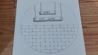 How to draw circle mom dad drawing step by step #circle drawing #momdad drawing #viralvideo