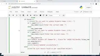 Interface Python with MySql part 4 updating data in table