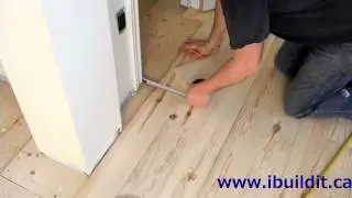 Pine Flooring At A Doorway