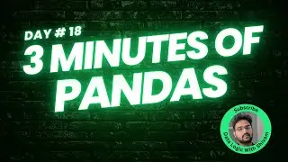 Day 18: Time series analysis with pandas