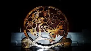 Scroll Sawed Flower & Butterfly Scene