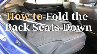 How to Fold the Back Seats Down on a Toyota Corolla