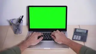 Green Screen Laptop