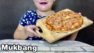 Homemade pizza mukbang | No Talking