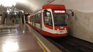 Tram in the metro (subway) / Трамваи в метро. Часть 3