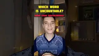 Назови неисчисляемое слово!
