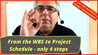 Lecture Snapshots - Project Management - How to prepare a Project Schedule?