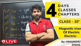 Magnetic Effect Of Electric Current | Complete Chapter Live for  CBSE 2024 Science Board Exam