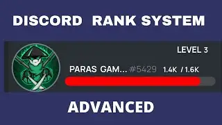 DISCORD ADVANCED RANK SYSTEM | LEVEL SYSTEM