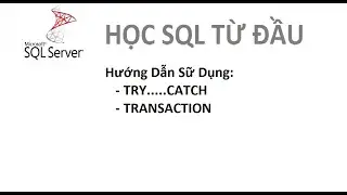 Bài 6: [Học SQL từ đầu] - Hướng Dẫn Sữ Dụng Try Catch Và Transaction Trong SQL Server