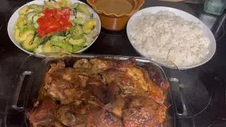 Prayer for Tina Turner & Family- Salsa, Garlic Butter & Mushroom Chicken,  Rice and Salad!