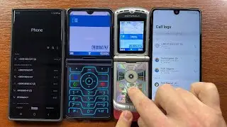 Moto Razr 40 Ultra Retro Razr Mode vs Razr V3 Outgoing Calls + LG Stylo 6 & Note 20U Incoming Call
