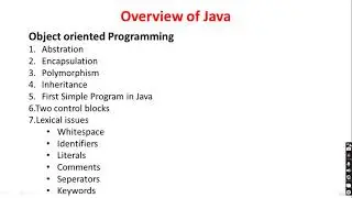 Overview of Java