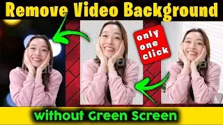 🔥 Wow How to remove video background without Green Screen | Video background change without Green