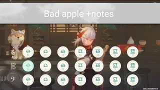 Bad apple (genshin impact lyre)