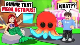 This *EVIL* MERMAID Demanded Our MEGA NEON OCTOPUS! (Roblox Adopt Me)