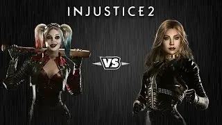 Injustice 2 - Харли Квинн против Чёрной Канарейки - Intros & Clashes (rus)