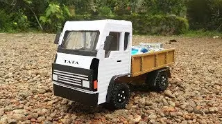 How To Make RC Control TATA Truck / D I Y Cardboard Truck / RC Control  Loading Truck