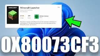 Fix: Minecraft Launcher Installation Error 0x80073CF3