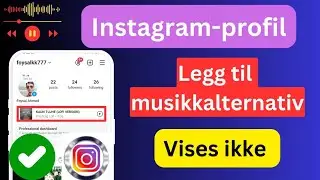 Instagram-profilsangen vises ikke |  Slik fikser du musikkalternativet for-profilen som ikke vises