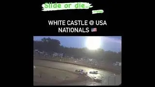 SLIDEJOB CITY dirt latemodels @ USA Nat’s Cedar lake speedway (funny voiceover commentary)
