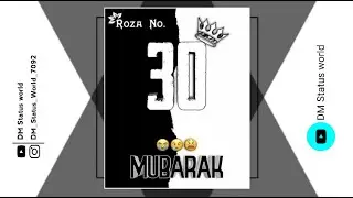 Roza No. 30 Mubarak😇 |Alwida Alwida Mahe Ramzan 😭 |Mahe Ramzan Ka Aakhari Roza Mubarak || #shorts