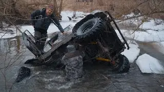 OFF ROAD: СЛАБОНЕРВНЫМ не СМОТРЕТЬ! УАЗ психанул, JEEP едет