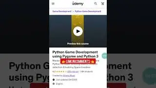 Python Game Development using Pygame and Python 3