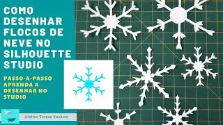Desenhando no Studio | Flocos de Neve | Decoração de caixinhas