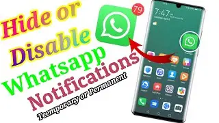 How to Hide Whatsapp Message Content in Notification Bar in Android 2022 | Turn Off Whatsapp Message