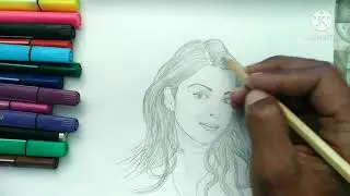 Oson qiz bola chizish 👧 | Boshlovchilar uchun rasm
