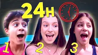 24H dans un TRAMPOLINE 😱 COMPILATION avec Lévanah, Élina et les cousins