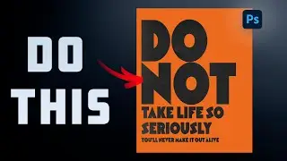 How To Create a Typography Poster Design! (Photoshop Tutorial) - #1