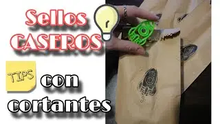 COMO HACER SELLOS #cortante / hecho a mano🤚 #selloscaseros