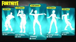 Fortnite - Icon Series Emotes (New Classy, Popular Vibe, Jubi Slide, & More)