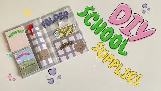 diy stationery : how to make school supplies | kendin yap kırtasiye | #okul #easycraft