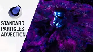 Cinema 4D Mograph Advection with Standard C4D Particles & vertex Map