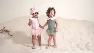Слитный купальник для девочек с юбкой-пачкой | HAPPYBABY | Пляжная коллекция 2021
