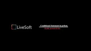 Conditional Statement in python. if else, elif