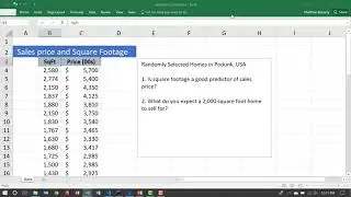 How to Use Excel for  Linear Regression with the Data Analysis Toolpak