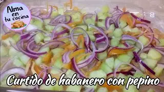 CURTIDO DE HABANERO Y PEPINO