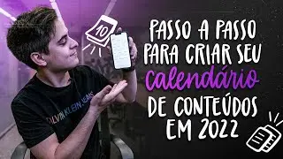 CRIE SEU CALENDÁRIO DE CONTEÚDO PARA O INSTAGRAM!
