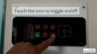 Home Automation - Control lights from phone and finger - NEON touch panel