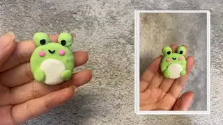 DIY: How to Make a Cute Frog with Air-Dry Clay