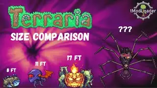 Terraria Bosses Size Comparison (AA, EA, SoA, Thorium, Spirit)