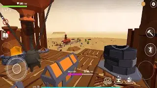 Desert Skies Survival on Raft تجميع طاولات الصناعة و دخول محطة القطار المهجورة